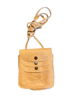 Vintage Northern Reflections Tan Leather Multi-Flap Crossbody Bag Pouch